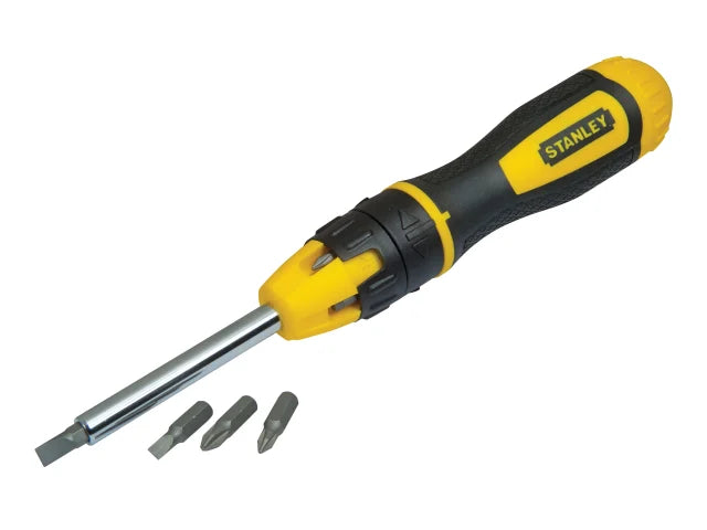 Stanley Multibit Ratchet Screwdriver with 10 Bit Head | STA068010