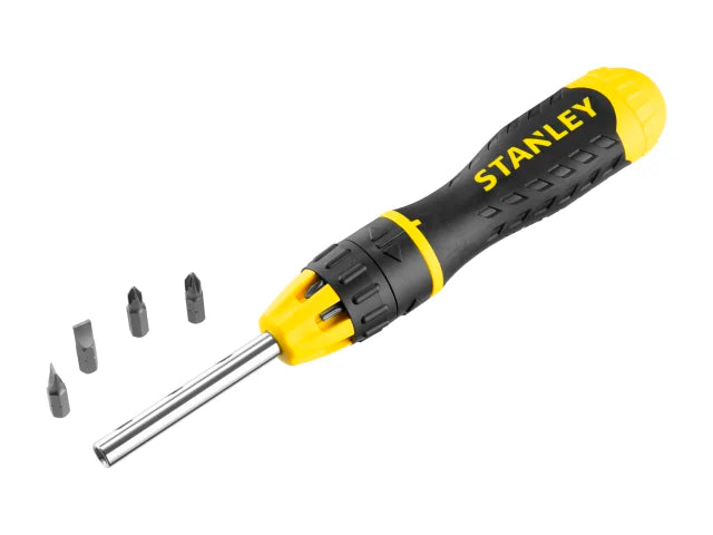 Stanley Multibit Ratchet Screwdriver with 10 Bit Head | STA068010