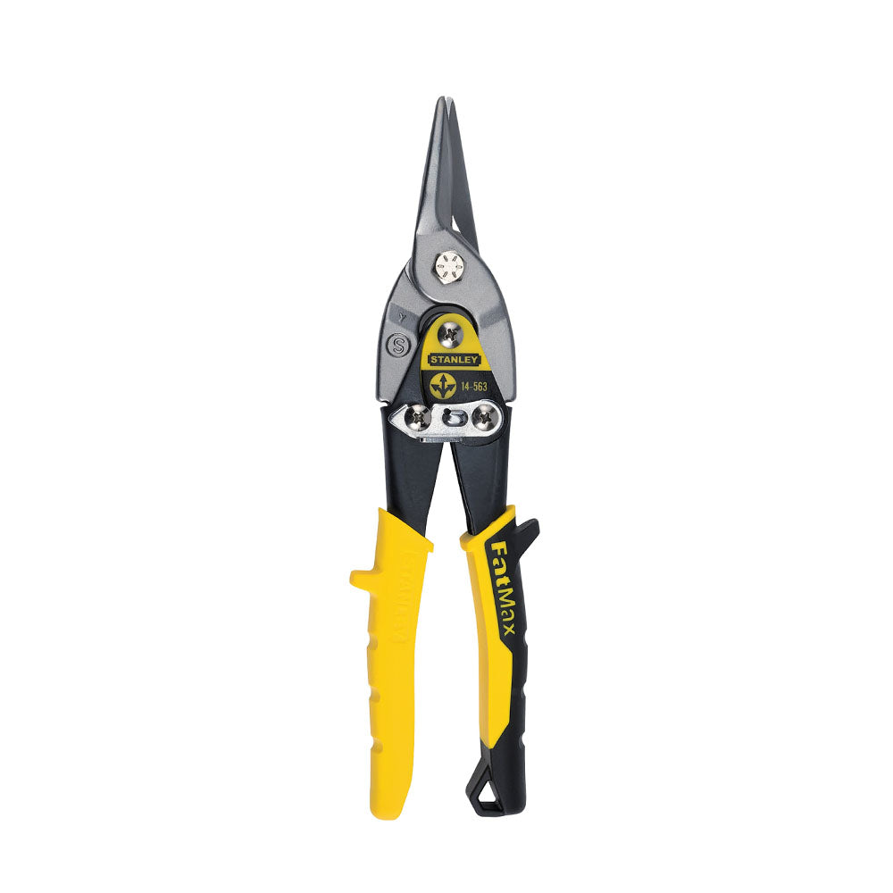 Stanley Yellow Aviation Snips Straight Cut 250mm (10in) | STA214563