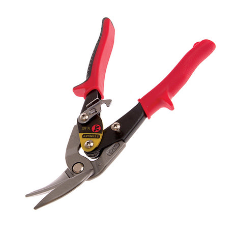 Stanley Red Offset Aviation Snip Left Cut 250mm (10in) | STA214567