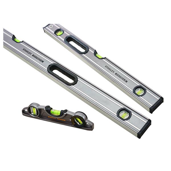 Stanley Fatmax Pro Spirit Level Triple Pack ( 120cm, 60cm, 25cm ) | XMS23LEVELS3