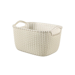 CurverKnit Rectangular Basket Small - Oasis White | CUR229318