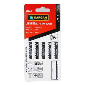 Dargan 5 Pack Wood Jigsaw Blades (Bosch, Festo, Metabo, Dewalt, Skill) | JB09