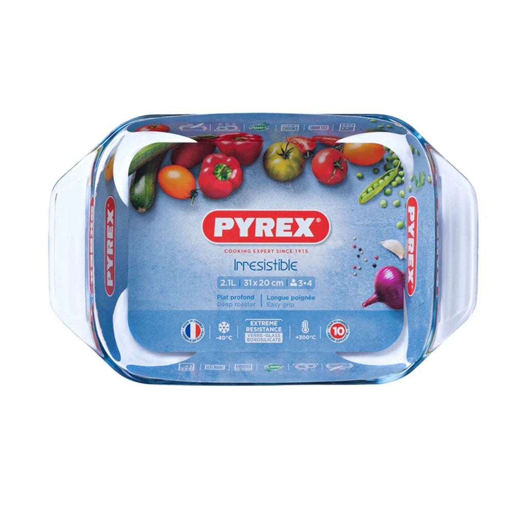 Pyrex Oblong Roaster 31cm x 20cm 2.1 Litre | PX0407
