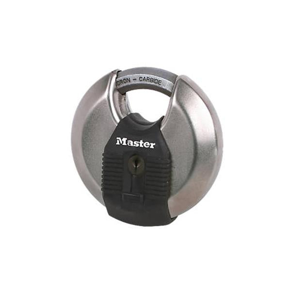 Masterlock 80mm Excell Stainless Steel Cyclinder Closed Shackle Disc Padlock | MLM50EURD