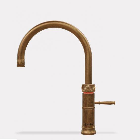 Quooker PRO3 Classic Fusion Round Boiling Water Tap - Patinated Brass | 3CFRPTN