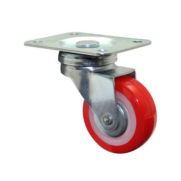 DS Castor Wheel 50mm Swivel 50kg - Red | CAS33