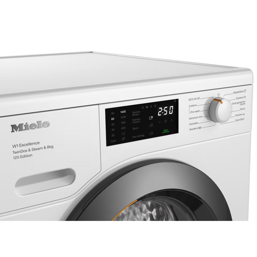 Miele 8kg 1400 Spin Washing Machine - White | WEB685