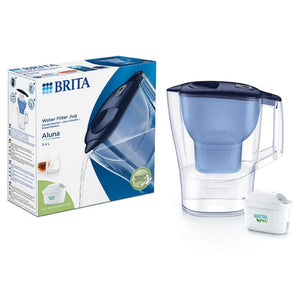 Brita Aluna Water Filter Jug Blue 2.4 Litre with New Maxtra Filter | S1051116