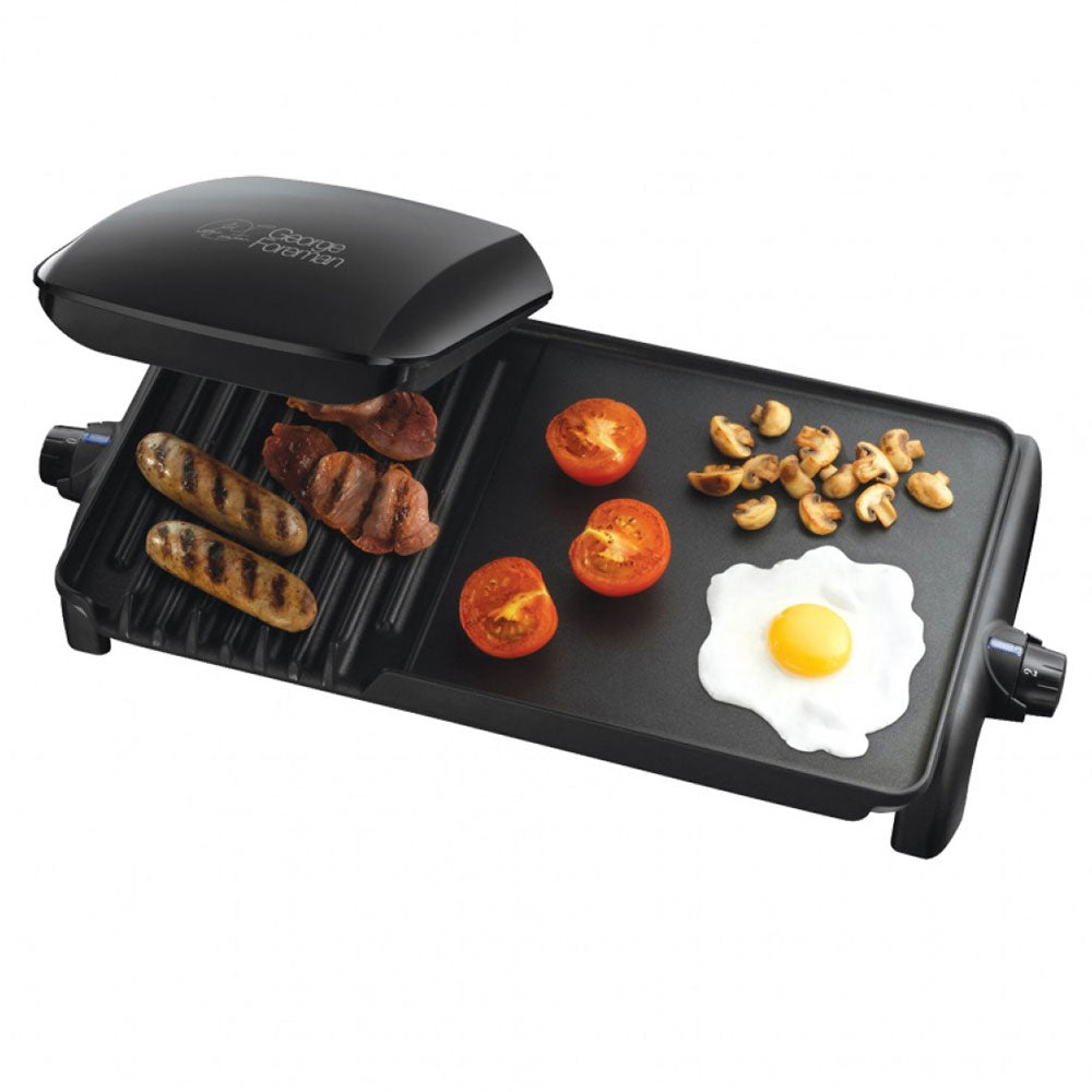 George Foreman 10 Portion Entertaining Grill and Griddle Black | 23450