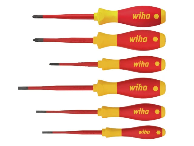 Wiha SoftFinish® electric SL/PH/PZS Screwdriver Set, 6 Piece | XMS24VDESLIM