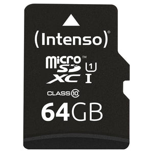 Intenso Professional microSDcard 64 GB Class 10 including SD adapter | 3433490