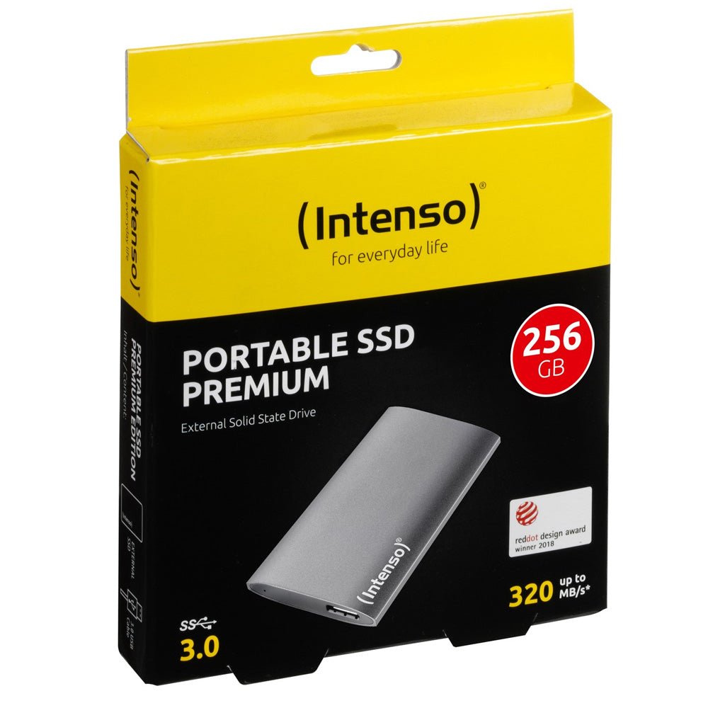Intenso 256GB External Portable Hard Drive SSD USB 3.0 | 3823440