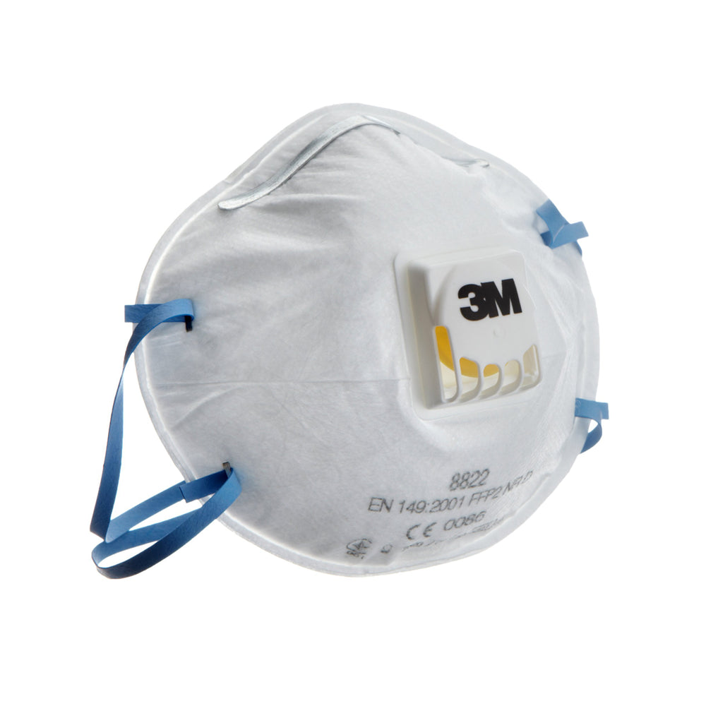 3M Dust Mask FFP2 Valved Respirator 8822 (Pack of 10) | 3M30313