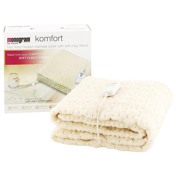 Monogram Single - Komfort Heated Electric Under Blanket Mattress Cover | 379.60