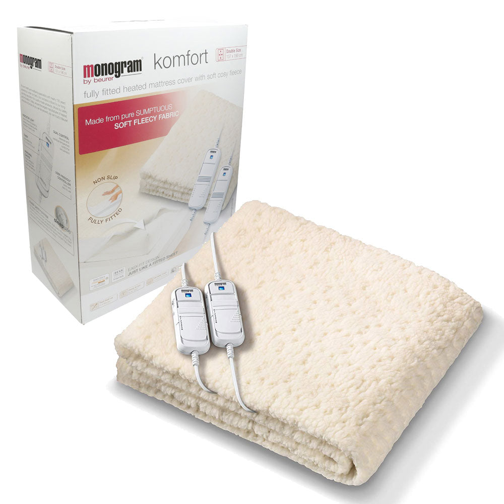 Monogram Double - Komfort Heated Dual Control Electric Under Blanket Mattress Cover | 379.62