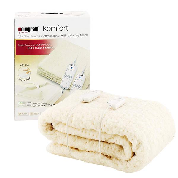 Monogram King Size - Komfort Heated Electric Under Blanket Mattress Cover | 379.63