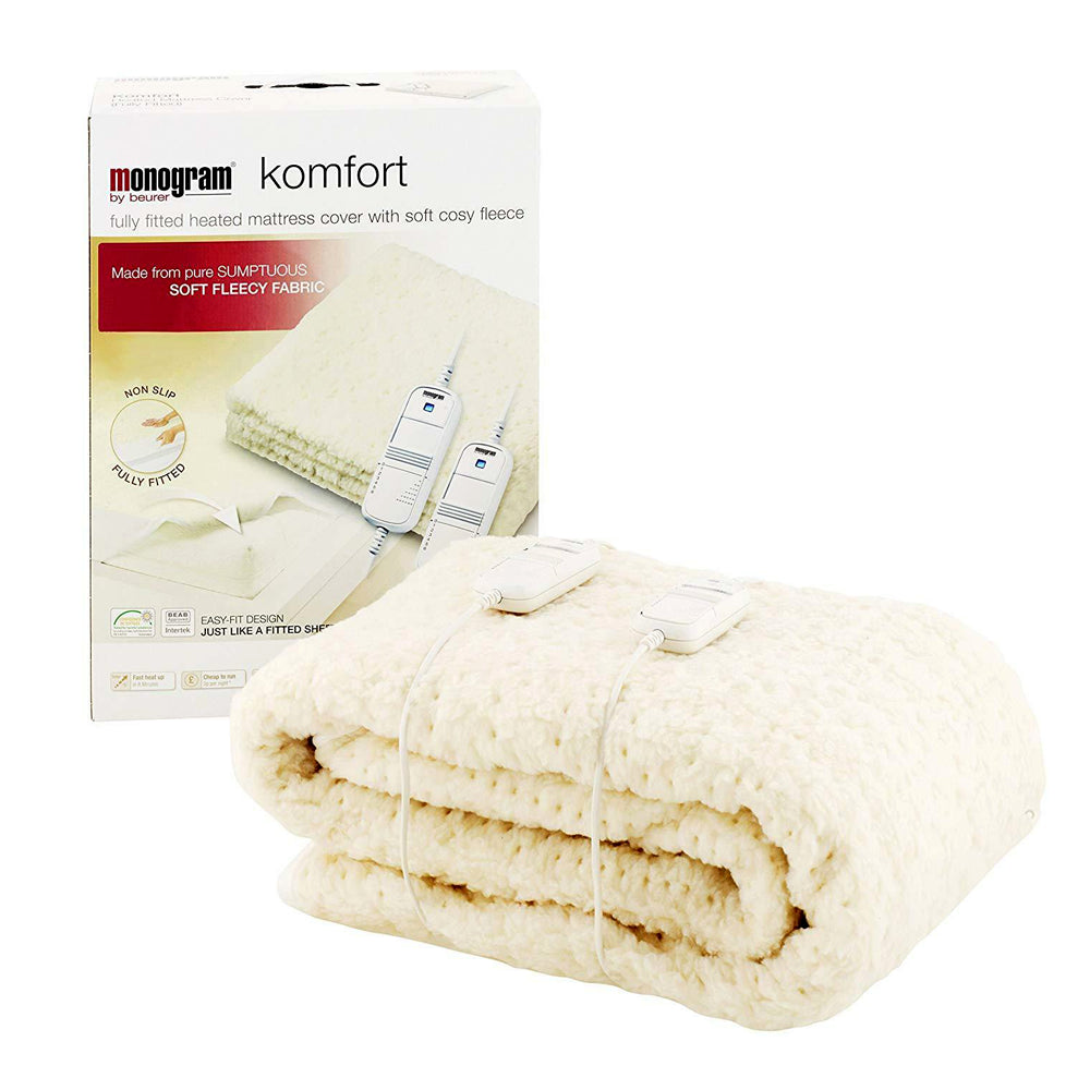 Monogram Super King - Komfort Dual Control Electric Under Blanket Mattress Cover | 379.64