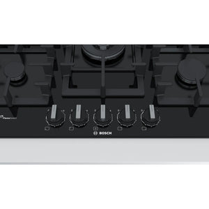 Bosch Series 6 Gas Hob 75CM - Black Glass | PPQ7A6B90