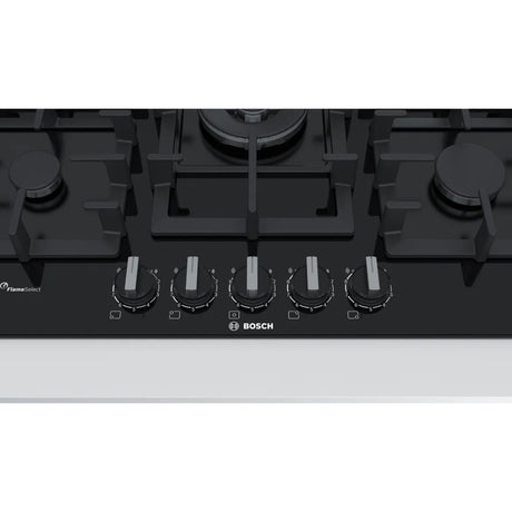 Bosch Series 6 Gas Hob 75CM - Black Glass | PPQ7A6B90