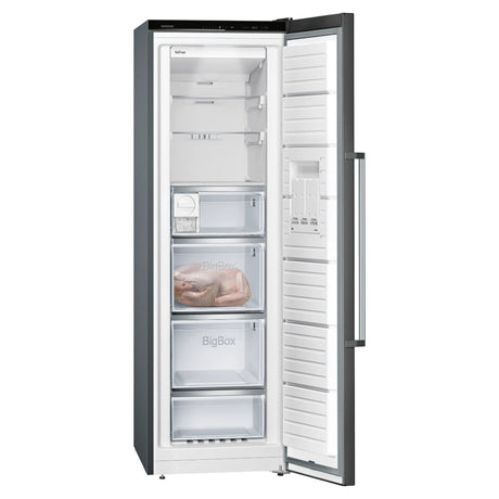 Siemens iQ500 186cm Full Height Freezer - Black | GS36NAXEP