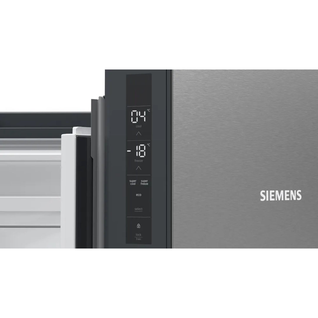 Siemens iQ300 French 4 Door Fridge Freezer - Brushed Steel | KF96NVPEAG