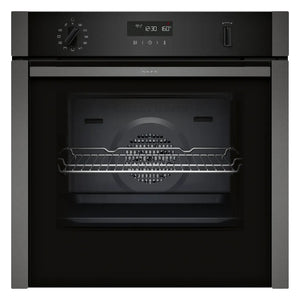 Neff N50 71L Built In Electric Single Oven - Graphite Grey | B6ACH7HG0B