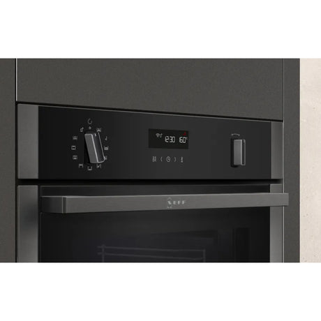 Neff N50 71L Built In Electric Single Oven - Graphite Grey | B6ACH7HG0B