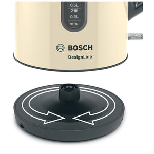 Bosch Designline Plus Traditional Kettle 1.7 Litre - Cream | TWK4P437GB