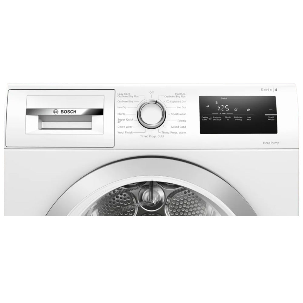 Bosch Series 4 8KG Freestanding Heat Pump Tumble Dryer - White | WTH85223GB