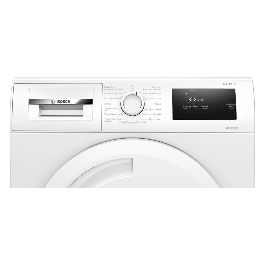 Bosch Series 4 8KG Heat Pump Tumble Dryer - White | WTH84001GB