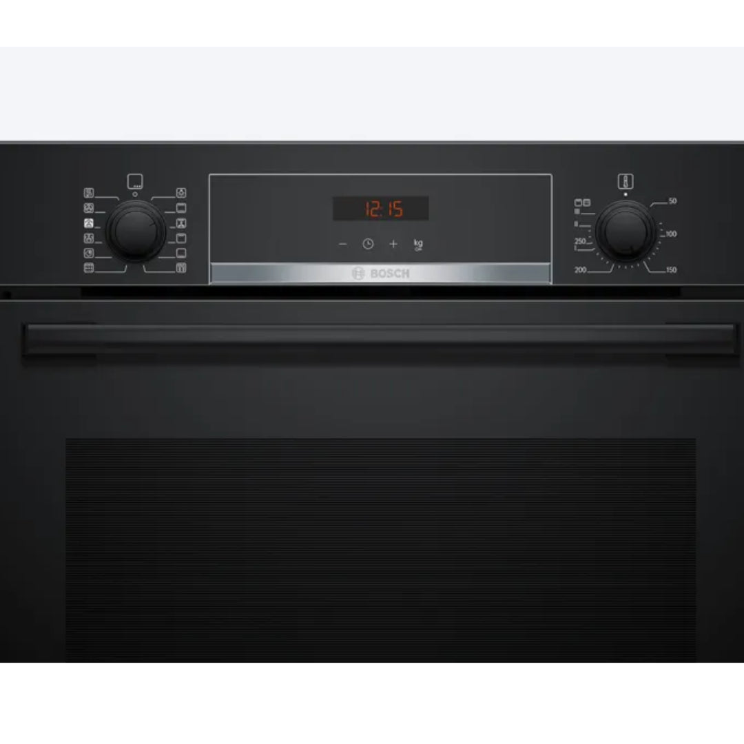 Bosch Series 4 Built In Single Oven with Steam Function - Black | HQA574BB3B