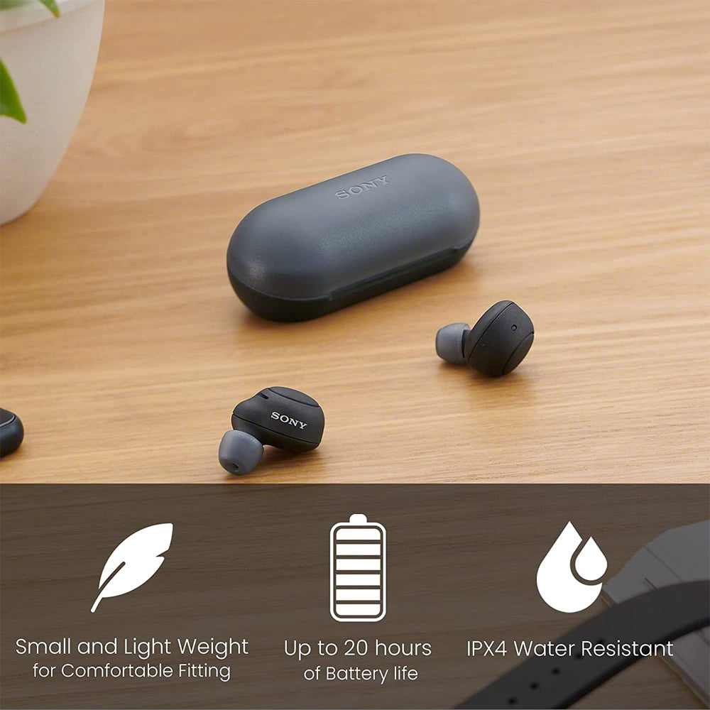 Sony In-Ear Wireless Bluetooth Headphones Black | WFC500BCE7