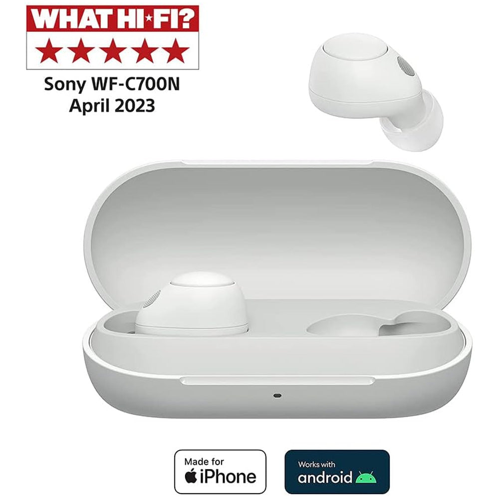 Sony In Ear Wireless Noise Cancelling Ear Buds - White | WFC700NWCE7