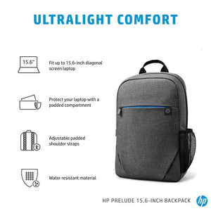 HP 15.6" Perlude Laptop Travel Bag Backpack - Grey | 2Z8P3AA