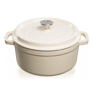 Grandfeu 4.7 Litre Lidded Casserole Pot - White | FEUWHITE