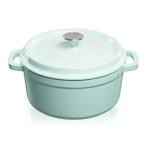 Grandfeu 4.7 Litre Lidded Casserole Pot - Light Blue | FEUBLUE