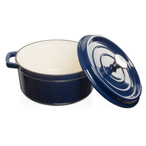 Grandfeu 3.5 Litre Lidded Casserole Pot - Blue | FEUMDARKBL