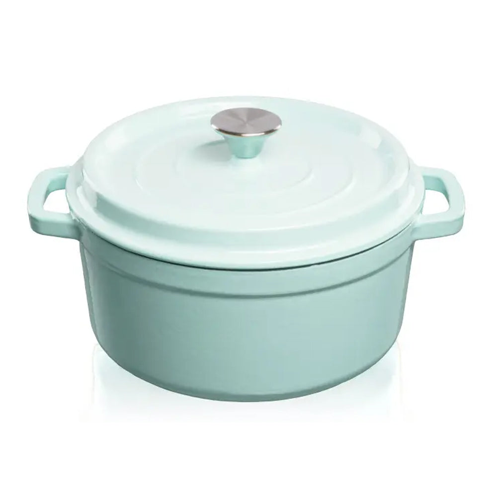 Grandfeu 3.5 Litre Lidded Casserole Pot - Light Blue | FEUMBLUE