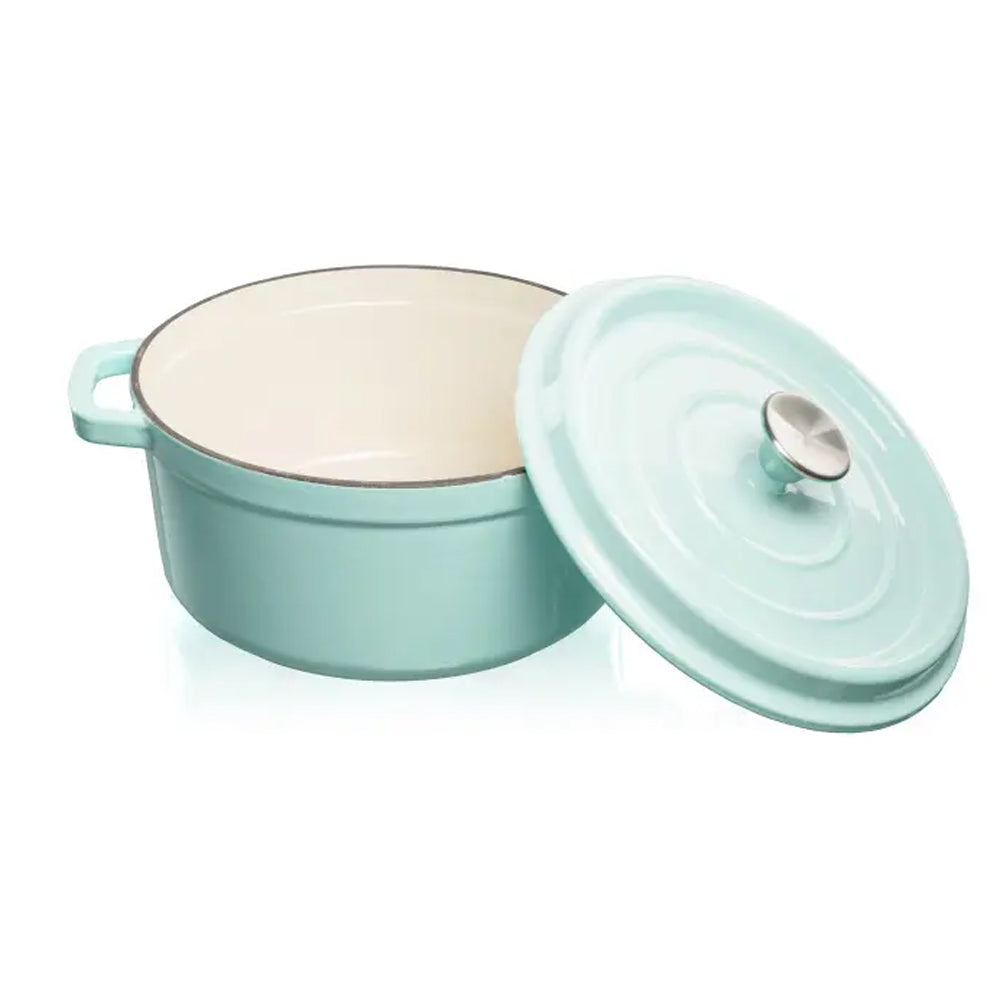 Grandfeu 3.5 Litre Lidded Casserole Pot - Light Blue | FEUMBLUE