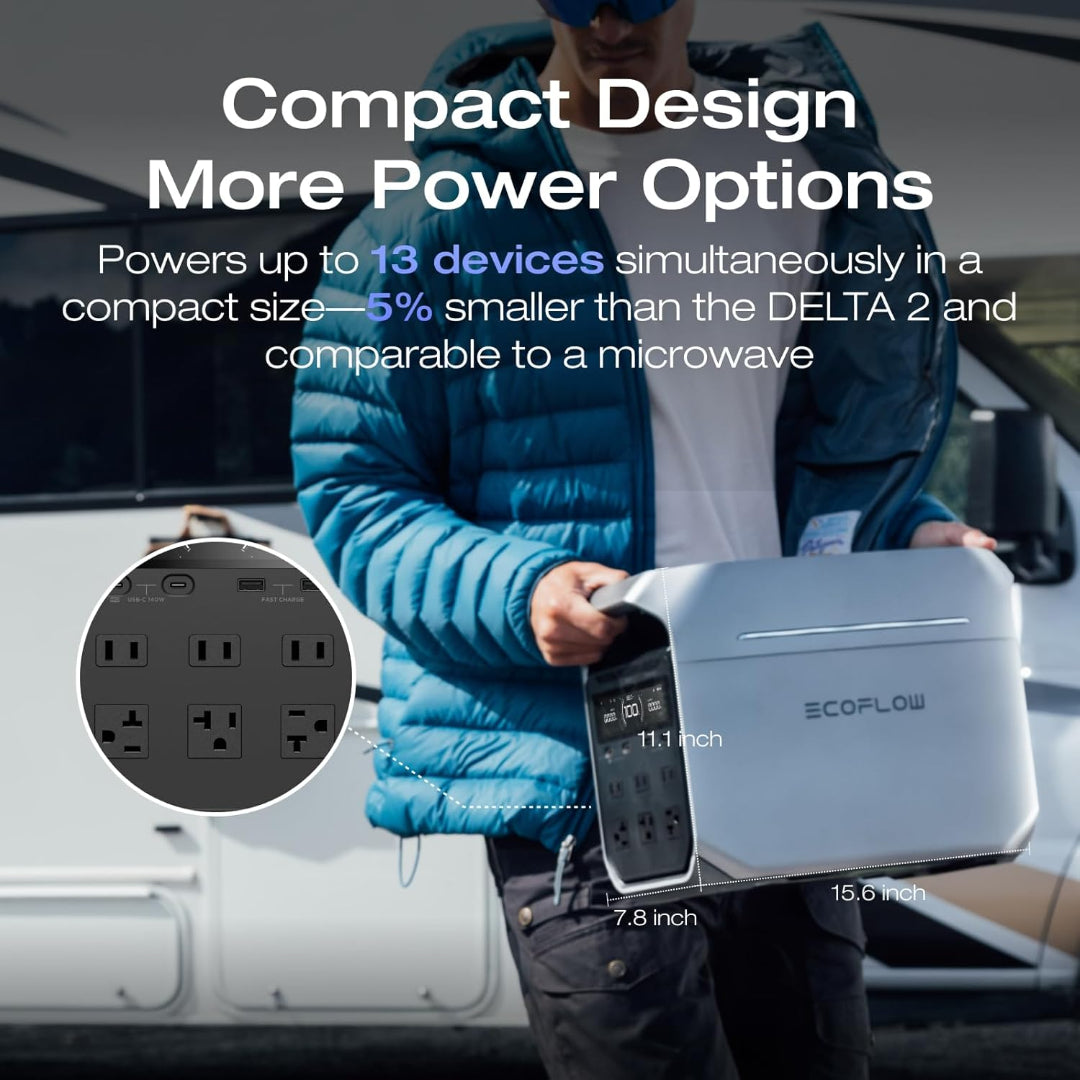 Ecoflow Delta 3 Power Station 1024Wh Portable Power Station ( Backup Battery ) | EFDELTA3P-UK