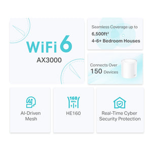 TP-Link Deco X50 AX3000 Whole Mesh Wifi 6 Single Unit