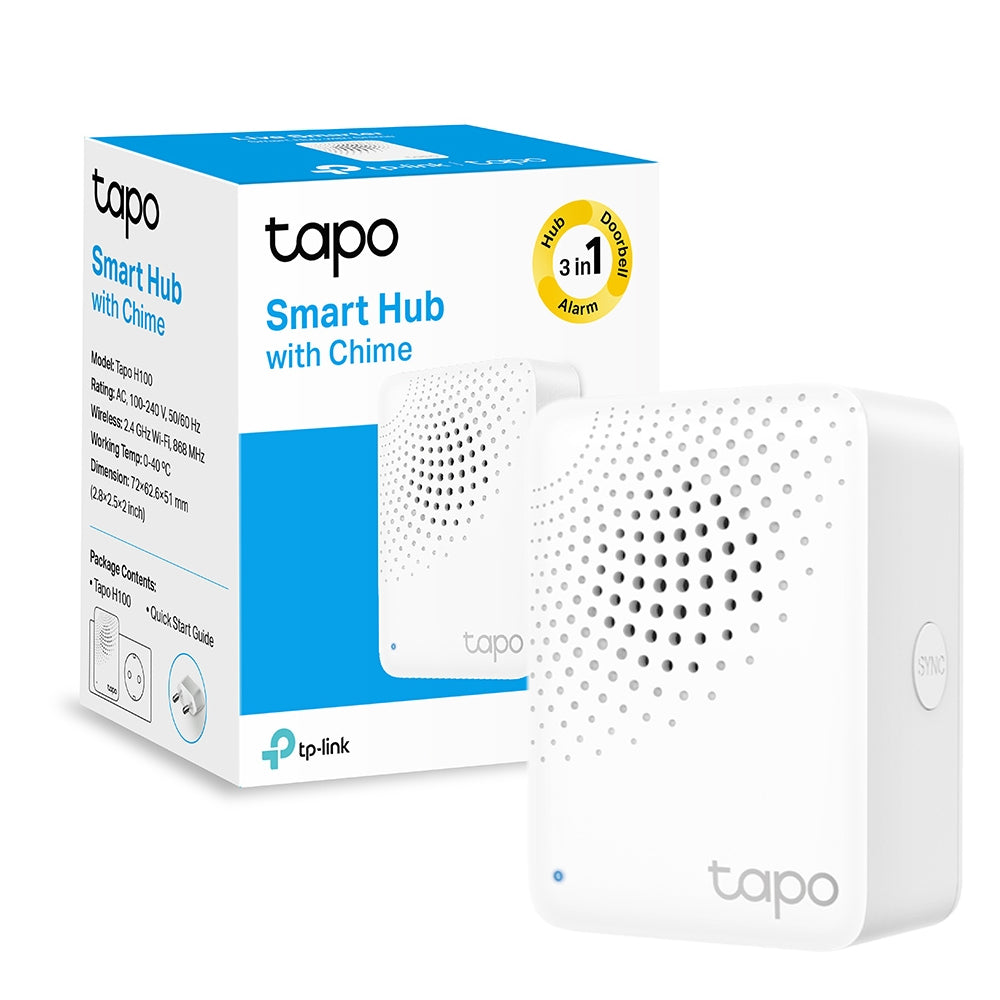 TP-Link Tapo H100 Smart IoT Hub with Chime | TAPOH100