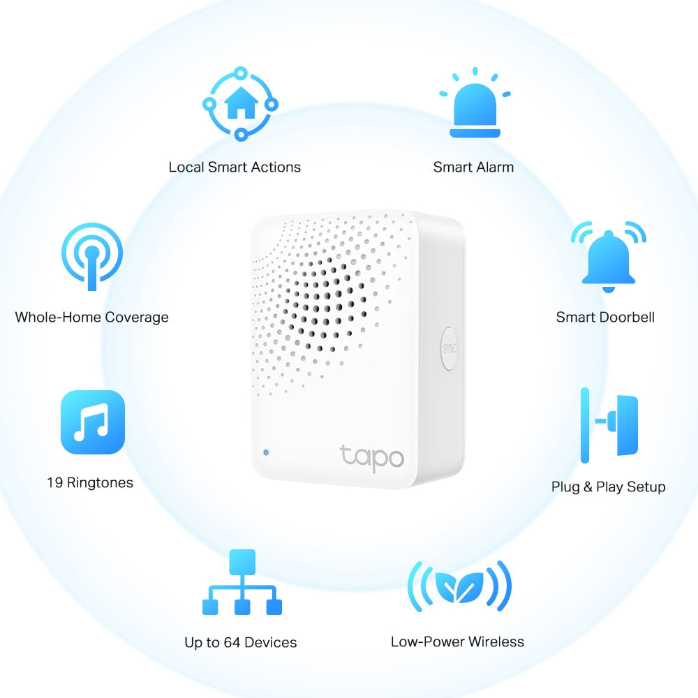 TP-Link Tapo H100 Smart IoT Hub with Chime | TAPOH100