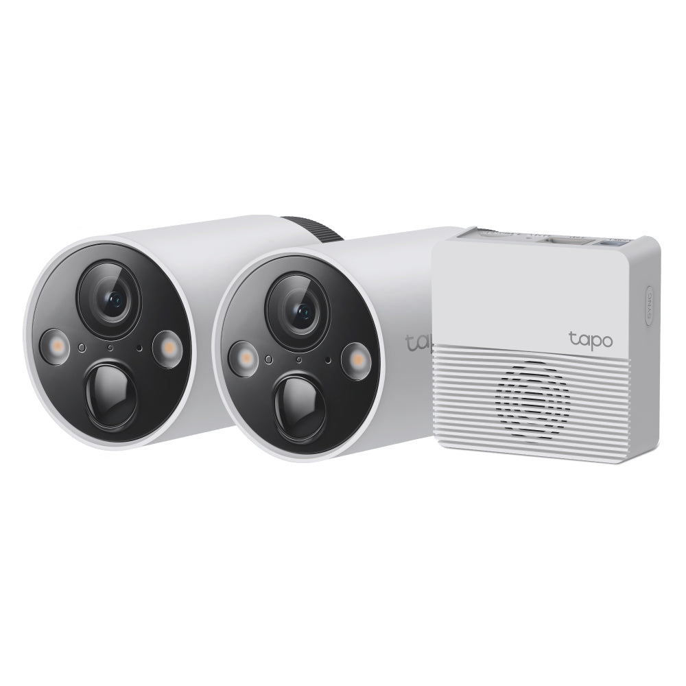 TP-Link Tapo Smart Wire-Free Indoor & Outdoor Security Camera System - White | TAPOC420S2