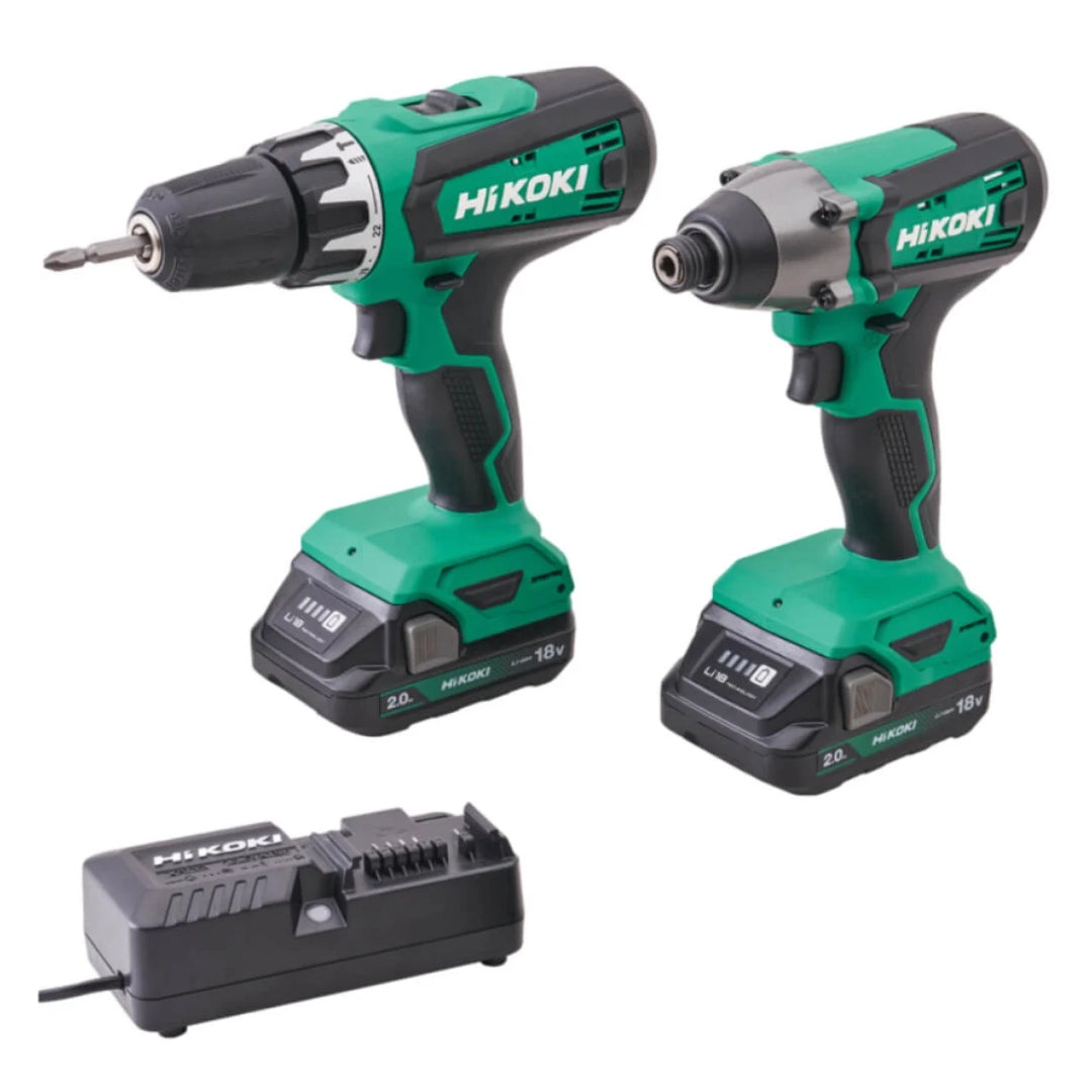 HiKoki 18V Combi & Impact Drill Twin Pack |  XMS24HIKOKI