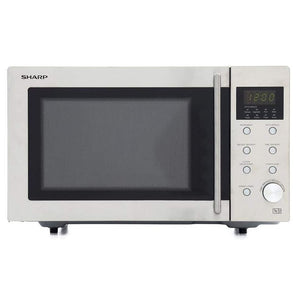 Sharp 23 Litre 800W Freestanding Electric Microwave Oven - Stainless Steel | R28STM