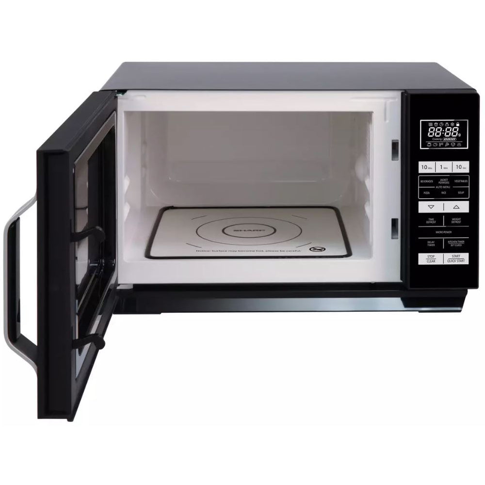 Sharp 23 Litre 900W Flatbed Freestanding Microwave - Black | R360KM