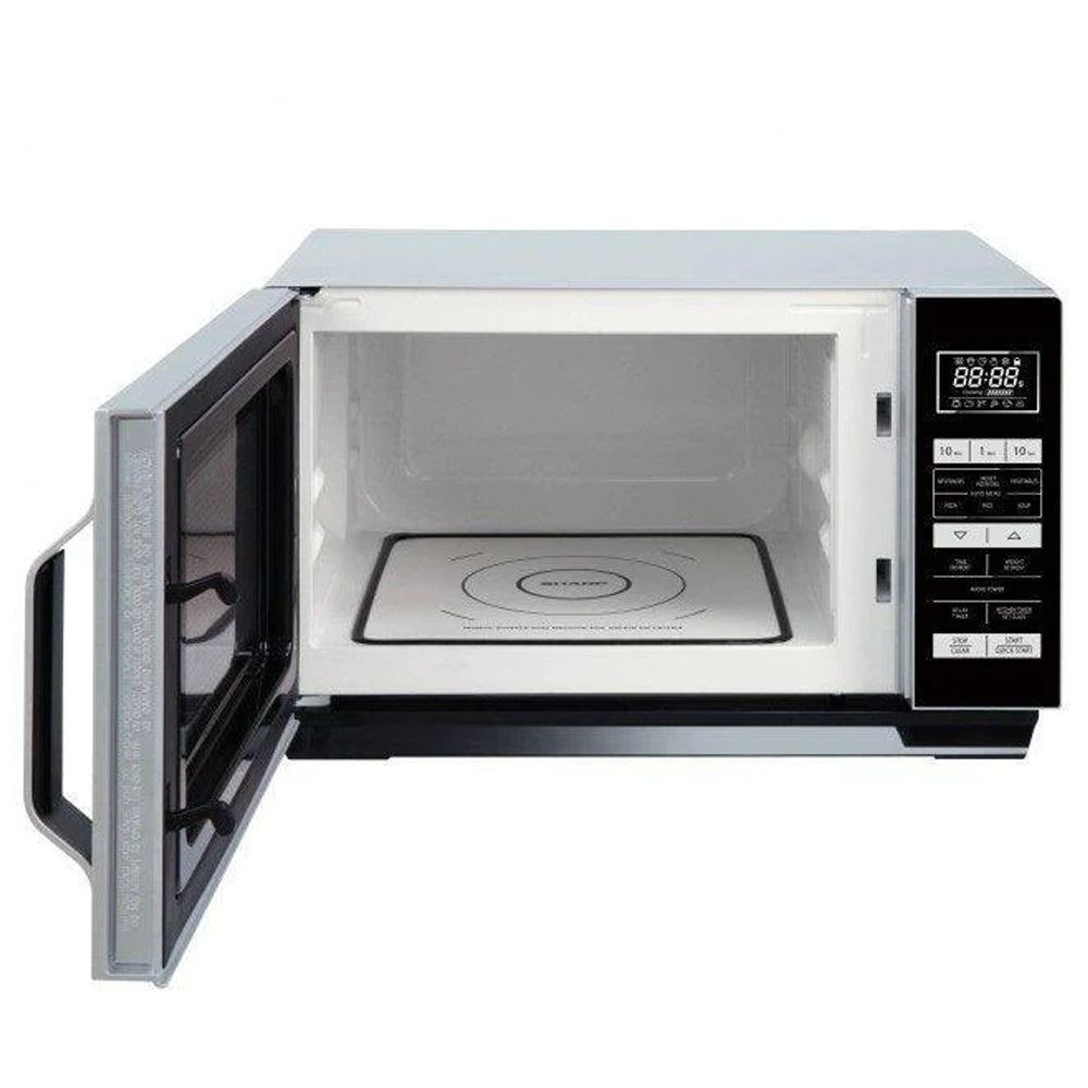 Sharp 23 Litre 900W Flatbed Freestanding Microwave - Silver | R360SLM