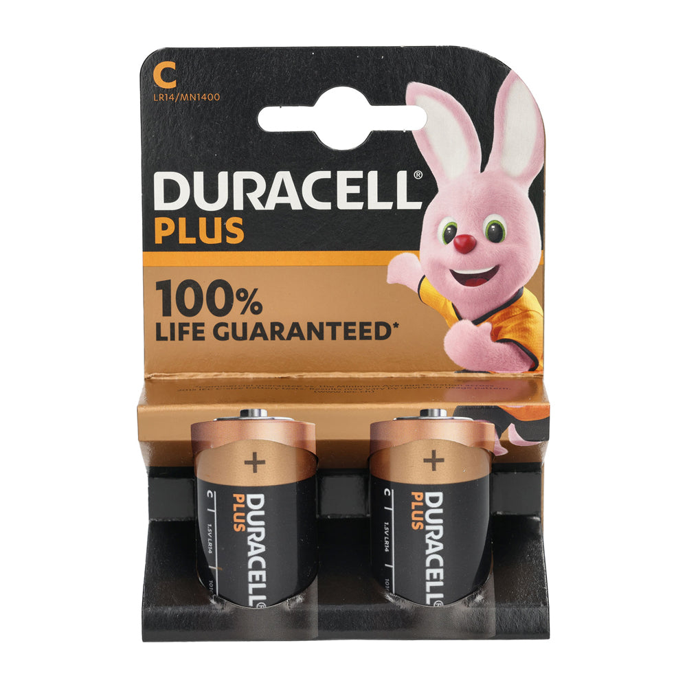 Duracell Plus Power Size C Battery Twin Pack | DURCK2P